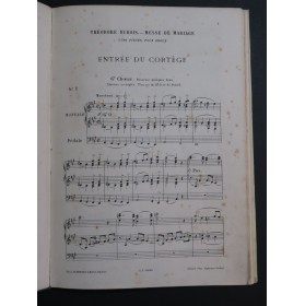 DUBOIS Théodore Messe de Mariage 5 Pièces Dédicace Orgue 1891