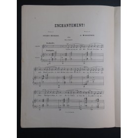 MASSENET Jules Enchantement No 2 E. Grasset Chant Piano 1892