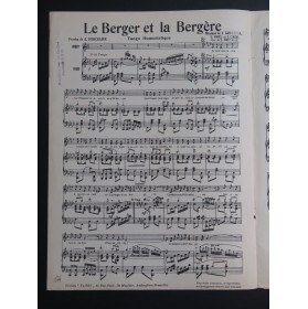 GREVALLE OGIS CADE Le Berger et la Bergère Tango Chant Piano