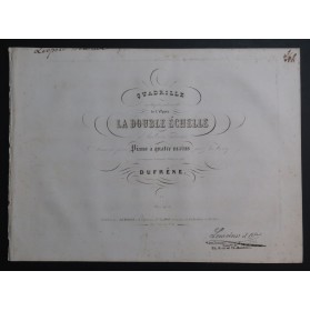 DUFRÈNE Quadrille sur La Double Échelle A. Thomas Piano ca1825