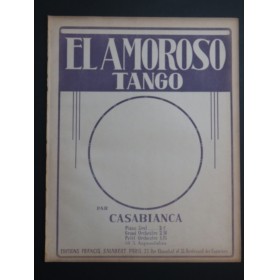 CASABIANCA R. El Amoroso Tango Piano 1919