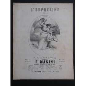 MASINI F. L'Orpheline Chant Piano ca1840