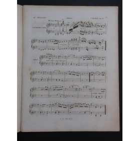 HÜNTEN François Cavatine sur Le Crociato Meyerbeer op 97 Piano 4 mains 1838