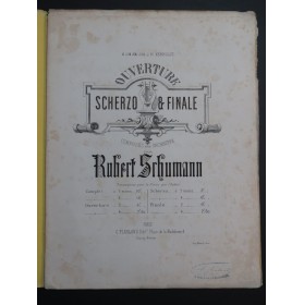 SCHUMANN Robert Finale op 52 Piano 4 mains ca1862