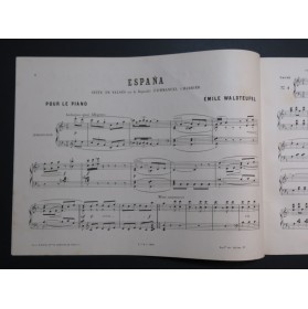 WALDTEUFEL Émile Espana Piano ca1885