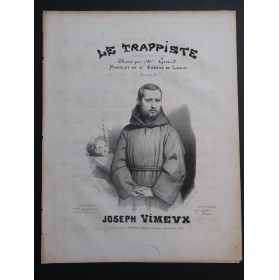 VIMEUX Joseph Le Trappiste Chant Piano ca1840