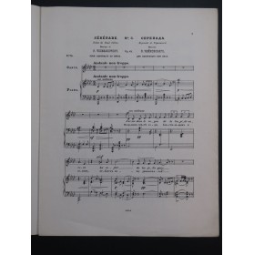 TSCHAIKOWSKY P. I. Sérénade op 65 Chant Piano ca1890