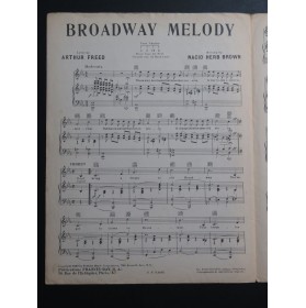 BROWN Nacio Herb Broadway Melody Chant Piano 1929