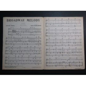 BROWN Nacio Herb Broadway Melody Chant Piano 1929