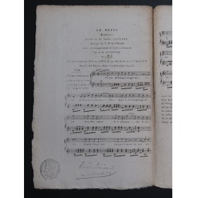 D'ALVIMARE Martin Pierre Le Refus Romance Chant Guitare ca1820