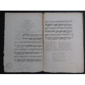 D'ALVIMARE Martin Pierre Le Refus Romance Chant Guitare ca1820