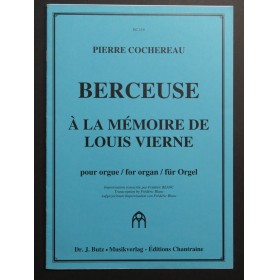 COCHEREAU Pierre Berceuse à la mémoire de Louis Vierne Orgue