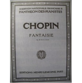 CHOPIN Frédéric Fantaisie op 49 Piano
