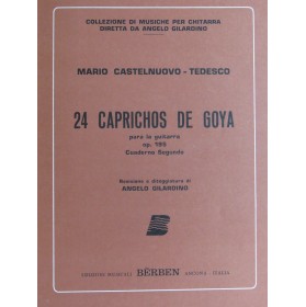 CASTELNUOVO-TEDESCO Mario Caprichos de Goya No 7 à 12 op 195 Guitare 1981