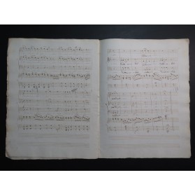 COURTIN Henri Agnus Dei Manuscrit Chant Orgue ou Piano XIXe