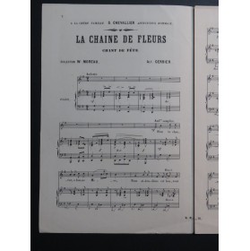 GERBIER Abbé Alphonse La Chaîne de Fleurs Chant Piano