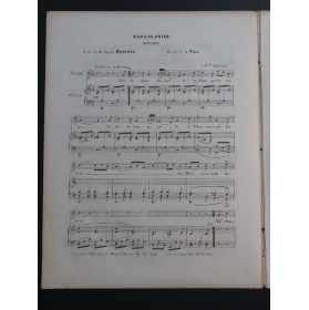 THYS A. Enfants Priez Chant Piano ca1840