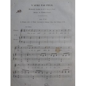 FABRY-GARAT N'ayez pas peur Chant Piano ca1820