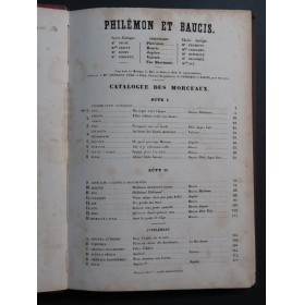 GOUNOD Charles Philémon et Baucis Opéra Dédicace Chant Piano ca1880