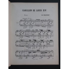 NEUSTEDT Charles Carillon de Louis XIV op 107 Piano 1872