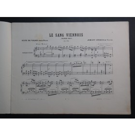 STRAUSS Johann Le Sang Viennois op 354 Piano 1895