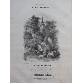 HAAS Charles L'Écho du Chalet Chant Piano ca1830