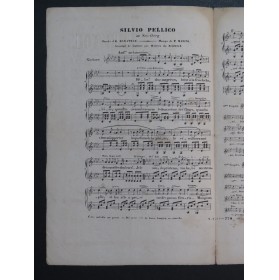 MASINI F. Silvio Pellico Chant Guitare ca1860