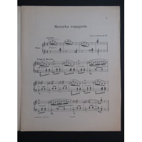 LEBIERE Olivier Mazurka Espagnole op129 Piano ca1896