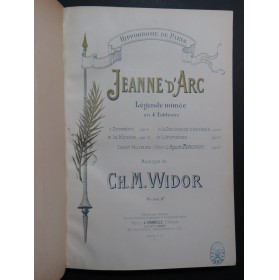 WIDOR  Ch. M. Jeanne d'Arc Chant Piano ca1890