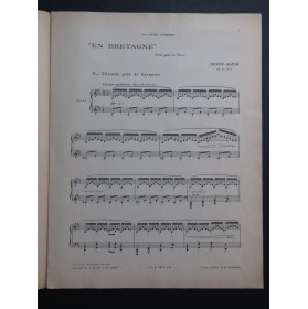 RHENÉ-BATON En Bretagne op 13 No 5 Piano 1909