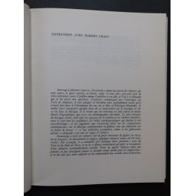 Avec Stravinsky Textes et Lettres inédites 1958