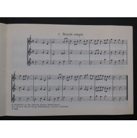 PRAETORIUS Michael Tänze aus der Sammlung Terpsichore Flûte à bec 1964