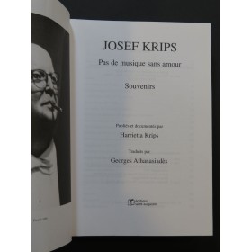 KRIPS Josef Pas de Musique sans amour Souvenirs 1999