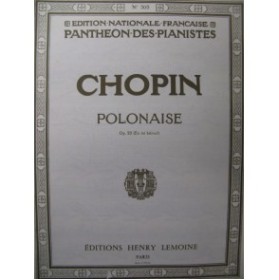 CHOPIN Frédéric Polonaise No 2 Piano
