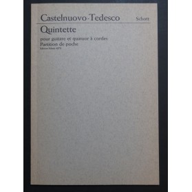 CASTELNUOVO-TEDESCO Mario Quintette op 143 Cordes Guitare