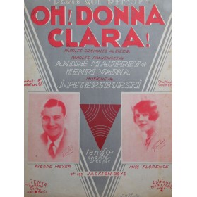 PETERSBURSKI J. Oh, Donna Clara ! Chant Piano 1930