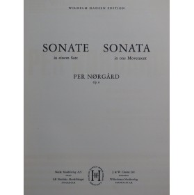 NORGARD Per Sonate in einem...