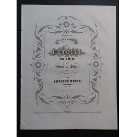 BOTTE Adolphe L'Étoile du Soir op 69 Piano XIXe siècle