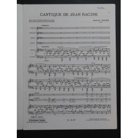 FAURÉ Gabriel Cantique de Jean Racine Chant Piano ou Orgue