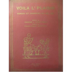 DARCIEUX Francisque Voila l'Plaisir Chant Piano