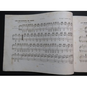 ARTUS Amédée Les Bohémiens de Paris Quadrille Piano 4 mains ca1845