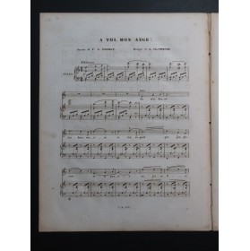 CLAPISSON Louis A toi, mon ange ! Chant Piano ca1830