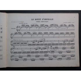 SAINT-SAËNS Camille Quatre Poèmes Symphoniques Piano 4 mains ca1900