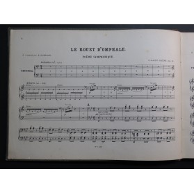 SAINT-SAËNS Camille Quatre Poèmes Symphoniques Piano 4 mains ca1900