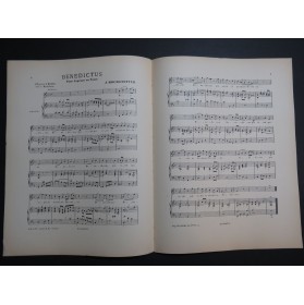 HOCHSTETTER J. Benedictus Chant Orgue ca1895