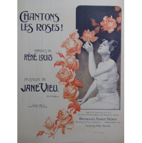 VIEU Jane Chantons les roses Chant Piano 1903