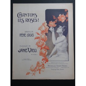 VIEU Jane Chantons les roses Chant Piano 1903