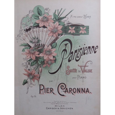 CARONNA Pier Parisienne op 55 Piano