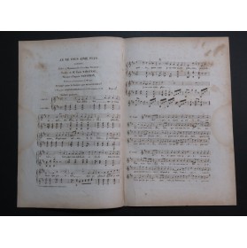 PANSERON Auguste Je ne vous aime plus Chant Guitare ca1830