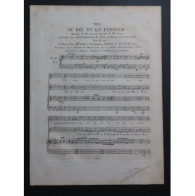 MONSIGNY P. A. Le Roi et le Fermier No 3 Chant Piano ou Harpe ca1810